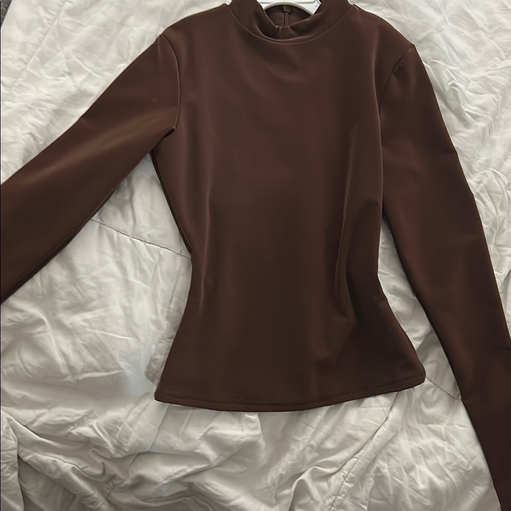 Elegant Brown Women's Top